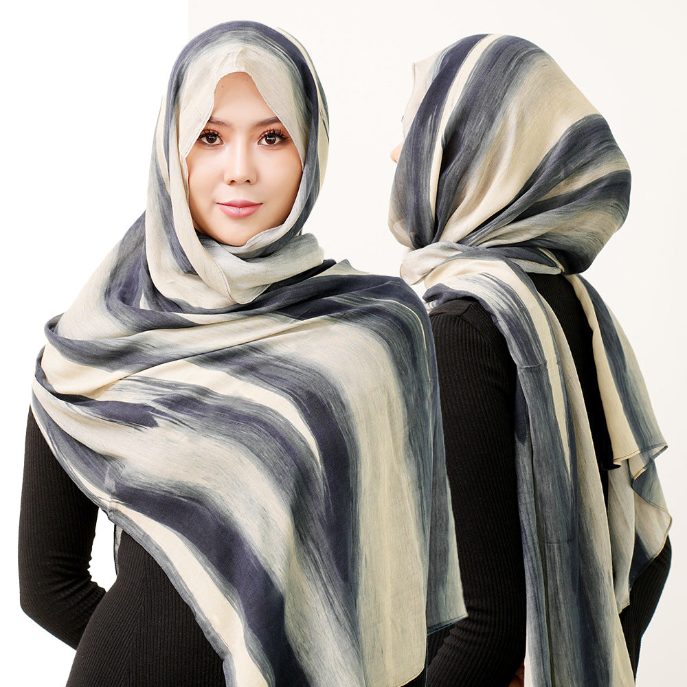 OLIVA Marbled Print Hijab