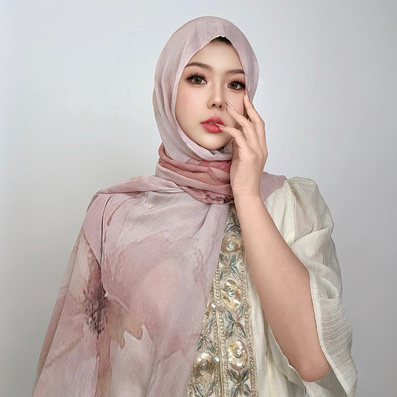OLIVA Marbled Print Hijab
