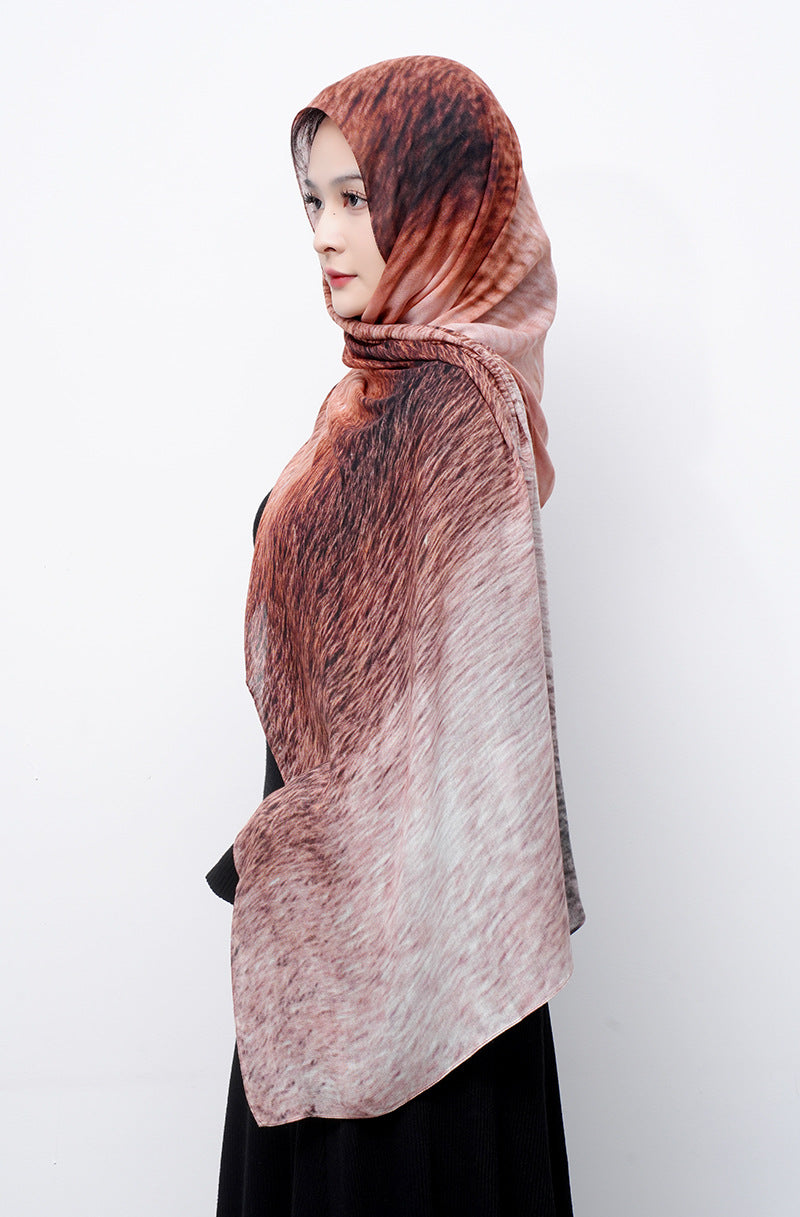 OLIVA Marbled Print Hijab