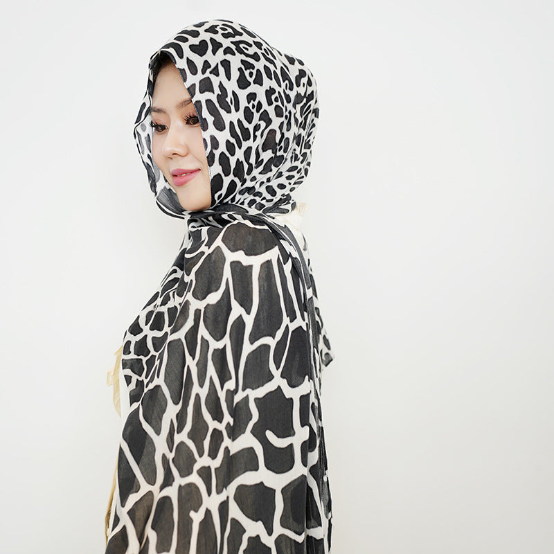 OLIVA Marbled Print Hijab