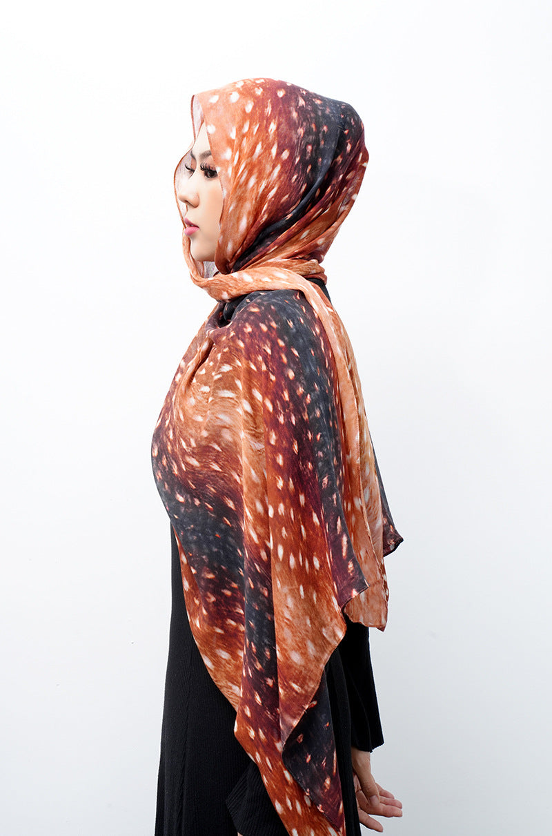 OLIVA Marbled Print Hijab