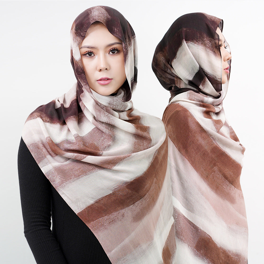 OLIVA Marbled Print Hijab