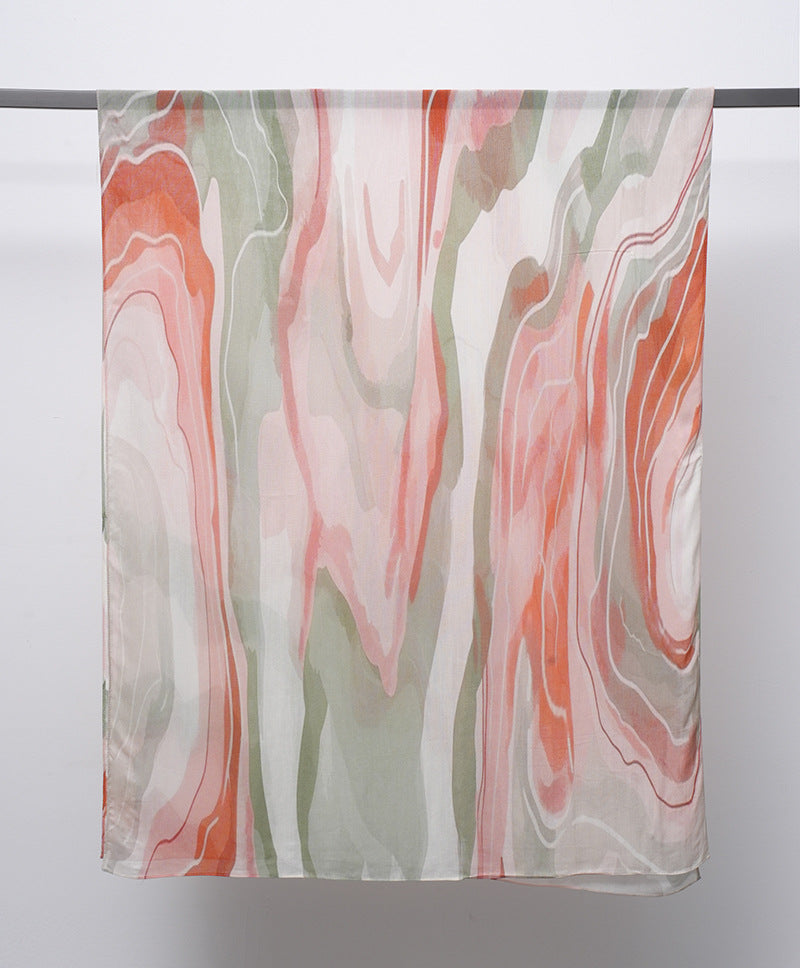 OLIVA Marbled Print Hijab
