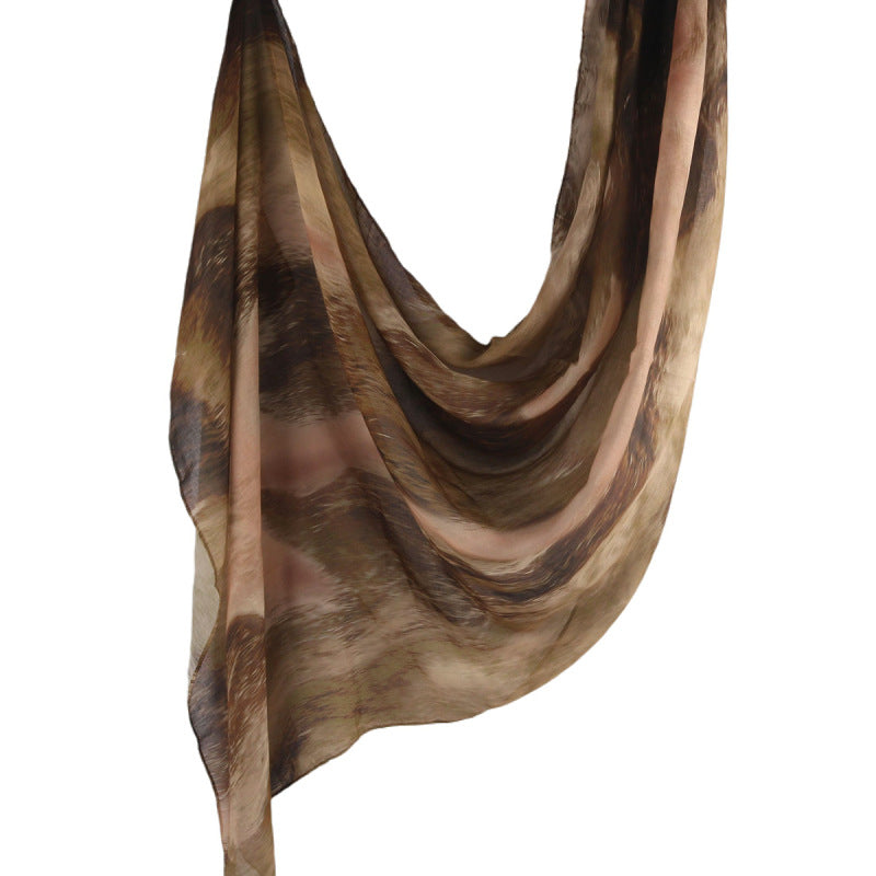 OLIVA Mosaic Print Scarf