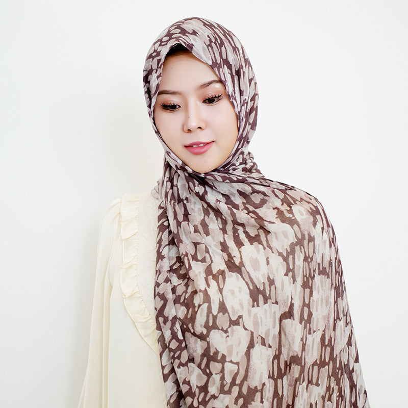 OLIVA Marbled Print Hijab