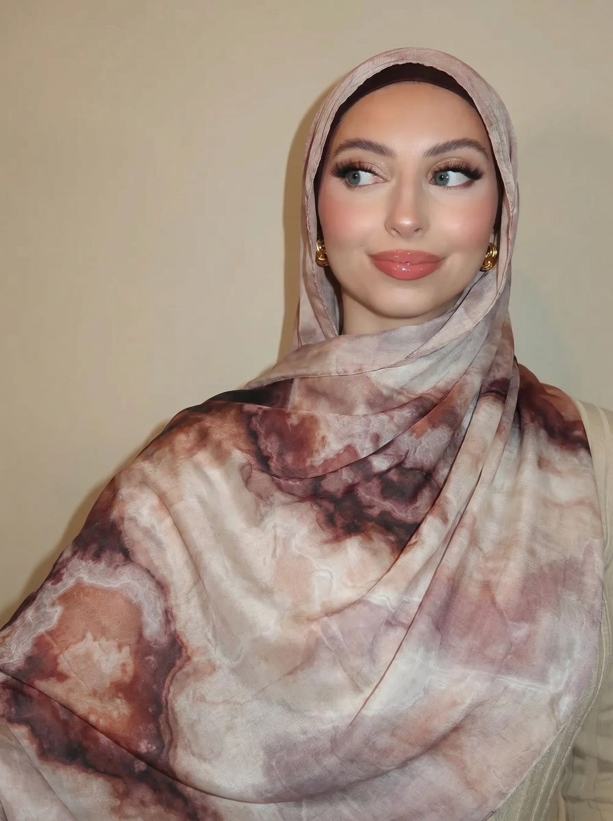 OLIVA Mosaic Print Scarf