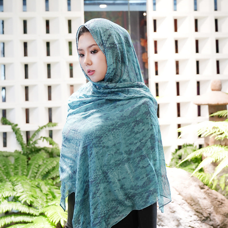 OLIVA Marbled Print Hijab