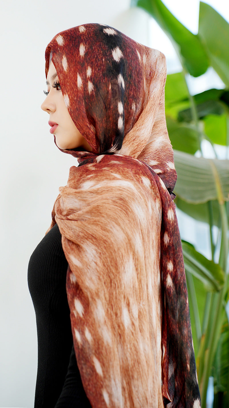 OLIVA Marbled Print Hijab