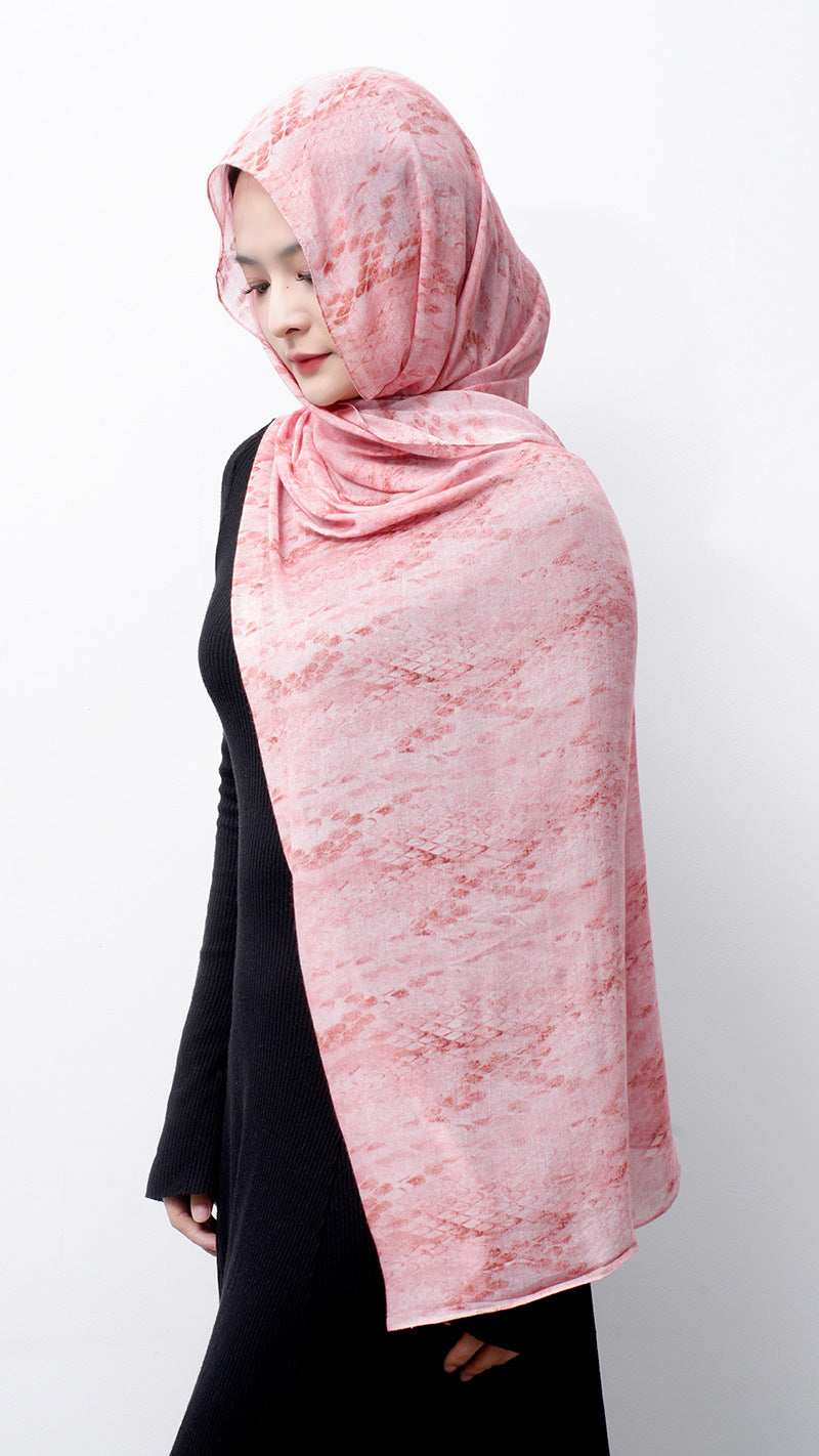 OLIVA Marbled Print Hijab