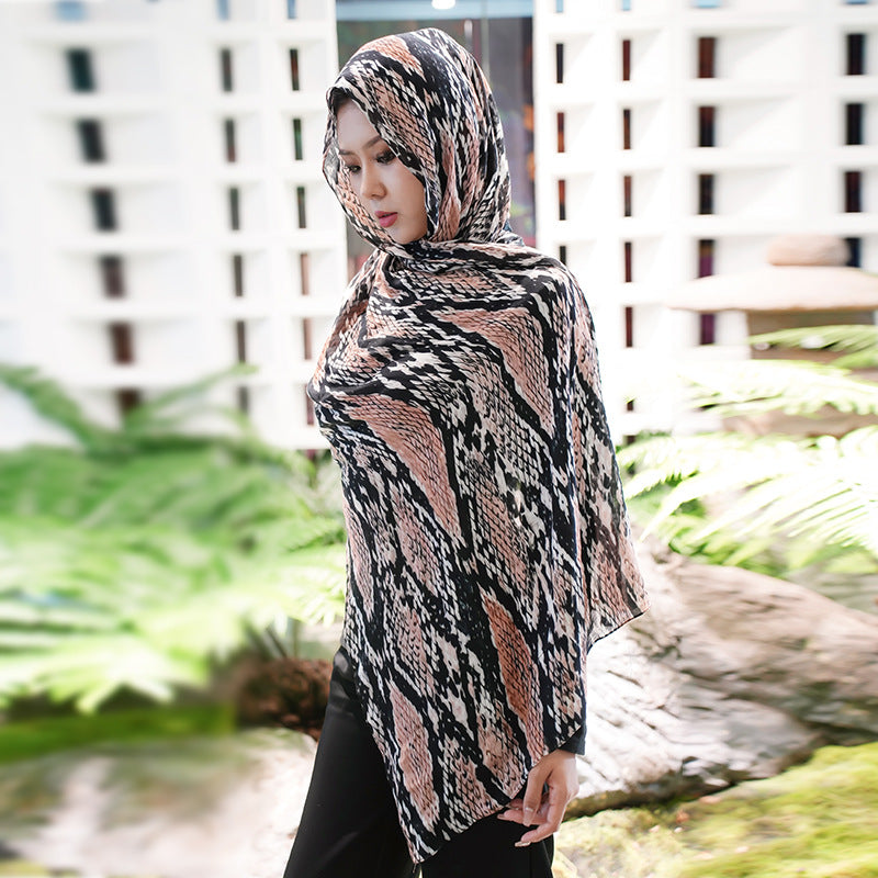 OLIVA Marbled Print Hijab