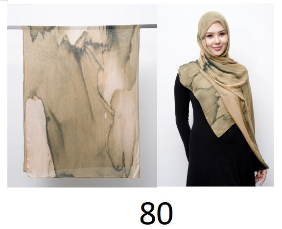 OLIVA Marbled Print Hijab