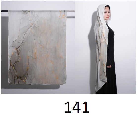 OLIVA Marbled Print Hijab