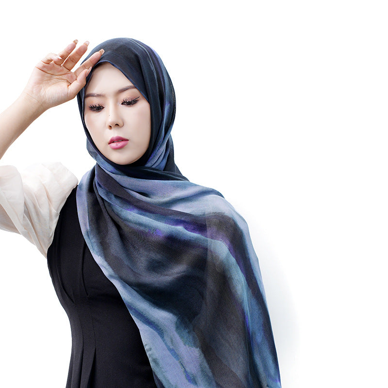 OLIVA Marbled Print Hijab