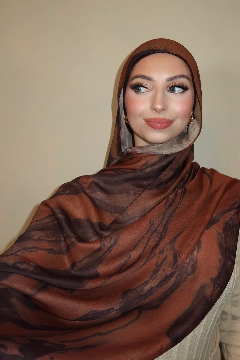 OLIVA Mosaic Print Scarf