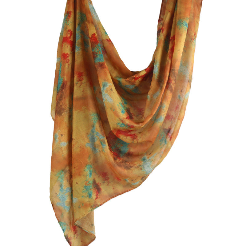 OLIVA Mosaic Print Scarf