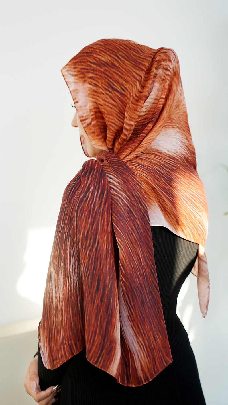 OLIVA Marbled Print Hijab