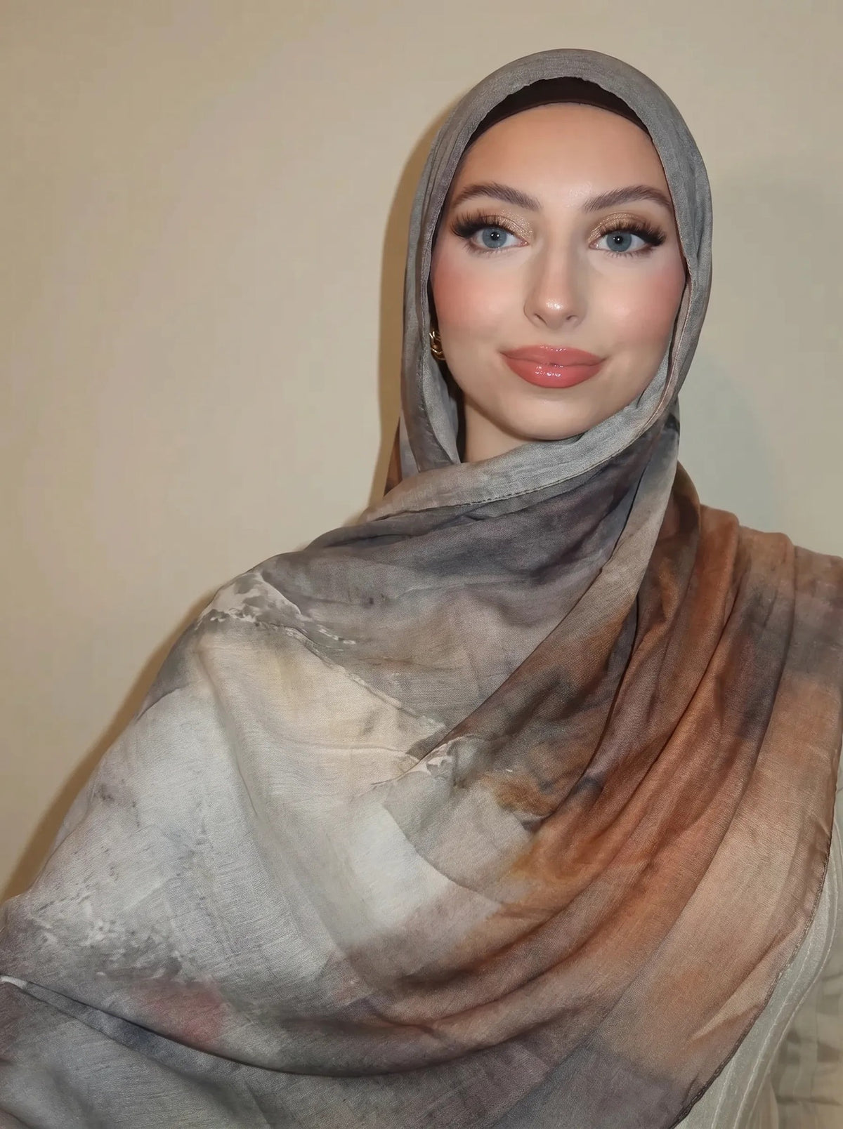 OLIVA Mosaic Print Scarf