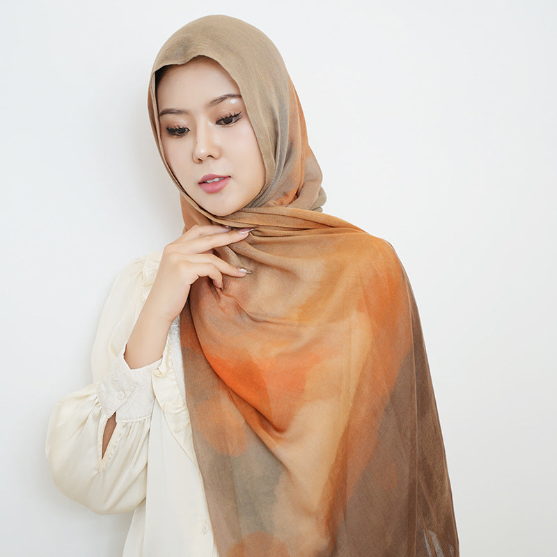 OLIVA Marbled Print Hijab