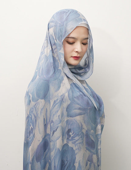 OLIVA Marbled Print Hijab