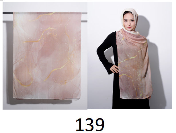 OLIVA Marbled Print Hijab