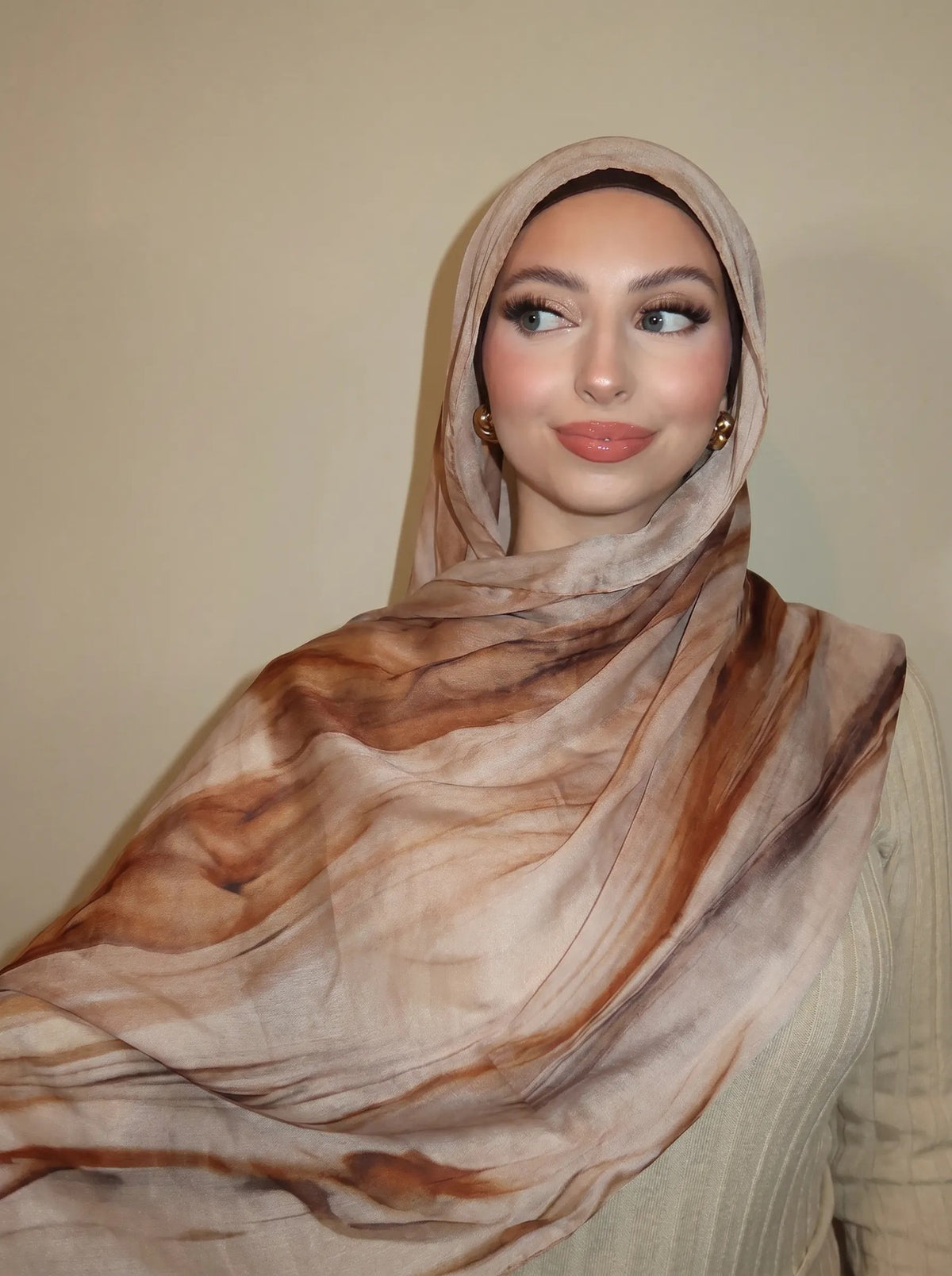 OLIVA Mosaic Print Scarf