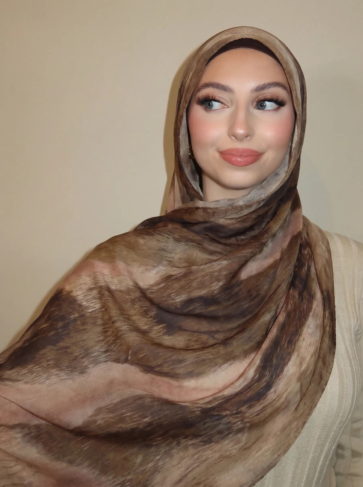 OLIVA Mosaic Print Scarf