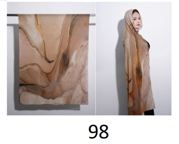 OLIVA Marbled Print Hijab