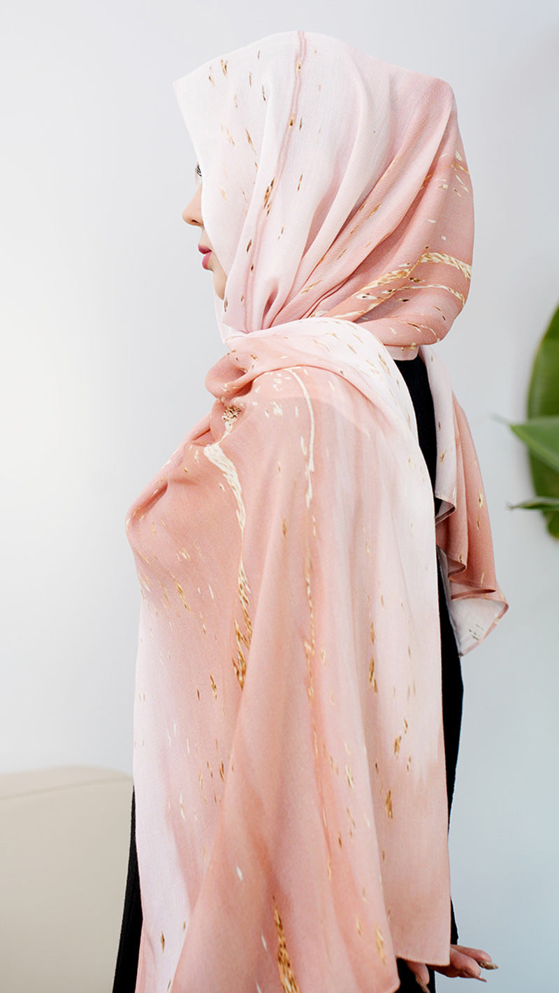 OLIVA Marbled Print Hijab